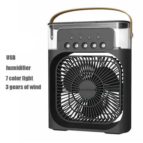 Portable 3 In 1 Fan AIr Conditioner Household Small Air Cooler LED